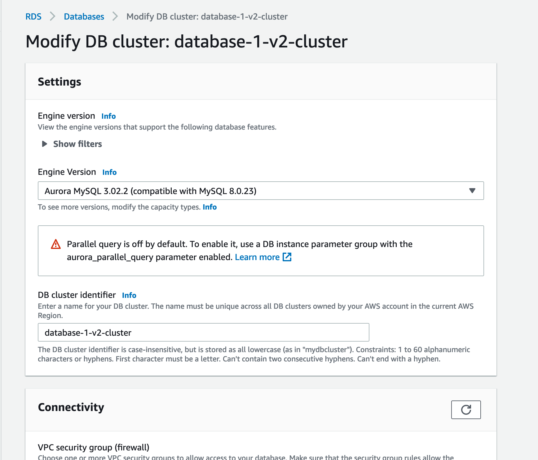 DB Cluster (TEST)