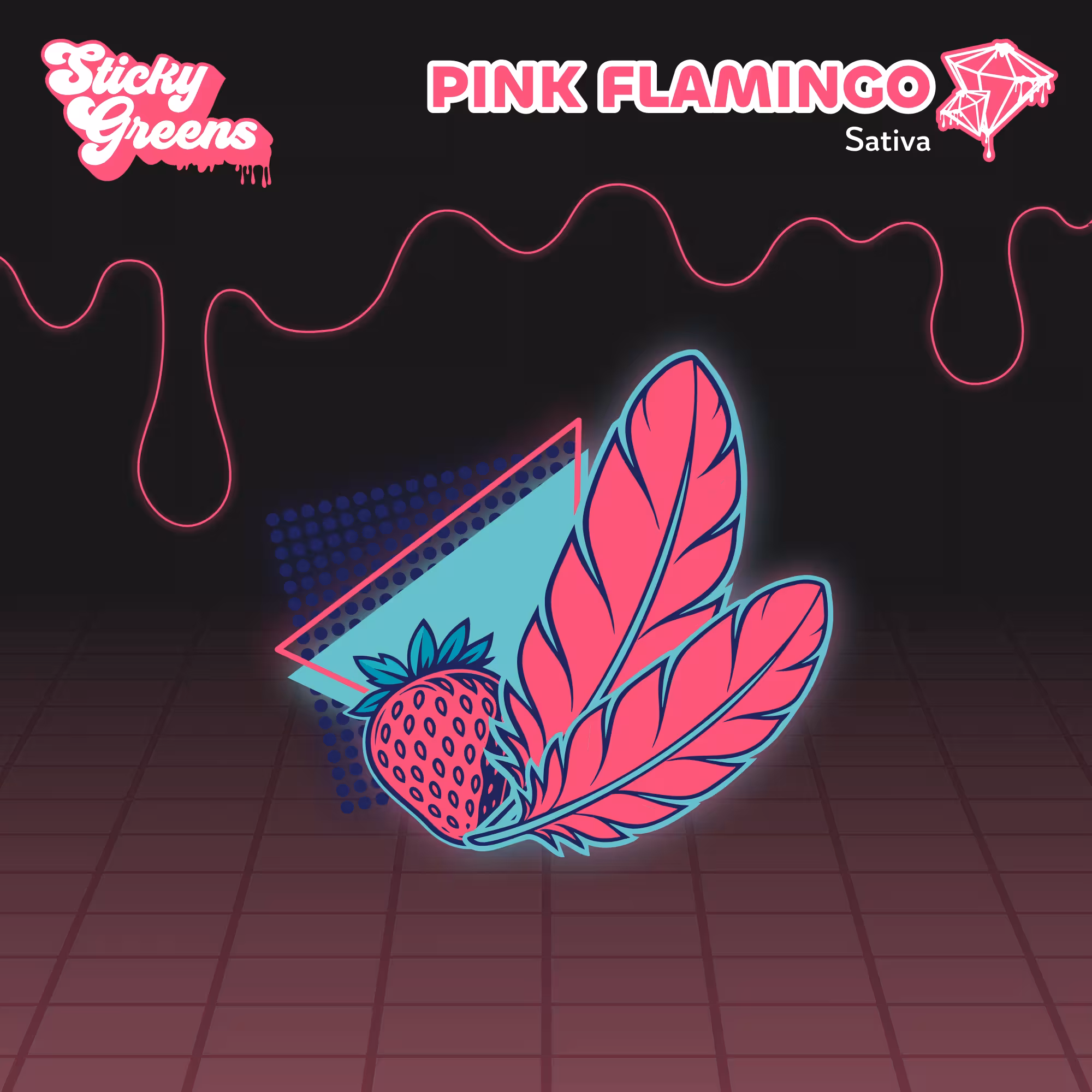 Sticky Greens Pink Flamingo Dripbar All-In-One Vape