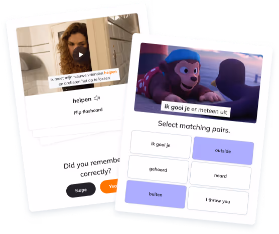 Review what you learned with contextual video based flashcards. Track your progress as you watch and see your confidence grow.