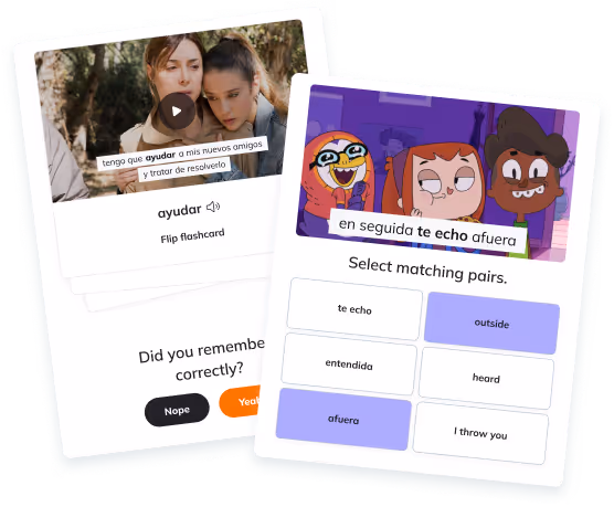 Review what you learned with contextual video based flashcards. Track your progress as you watch and see your confidence grow.