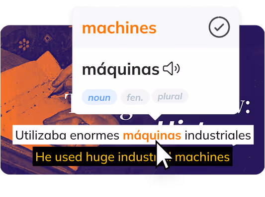 All podcasts come with 2 sets of subtitles. Click any word to get an instant translation. The more you watch the more you learn.
