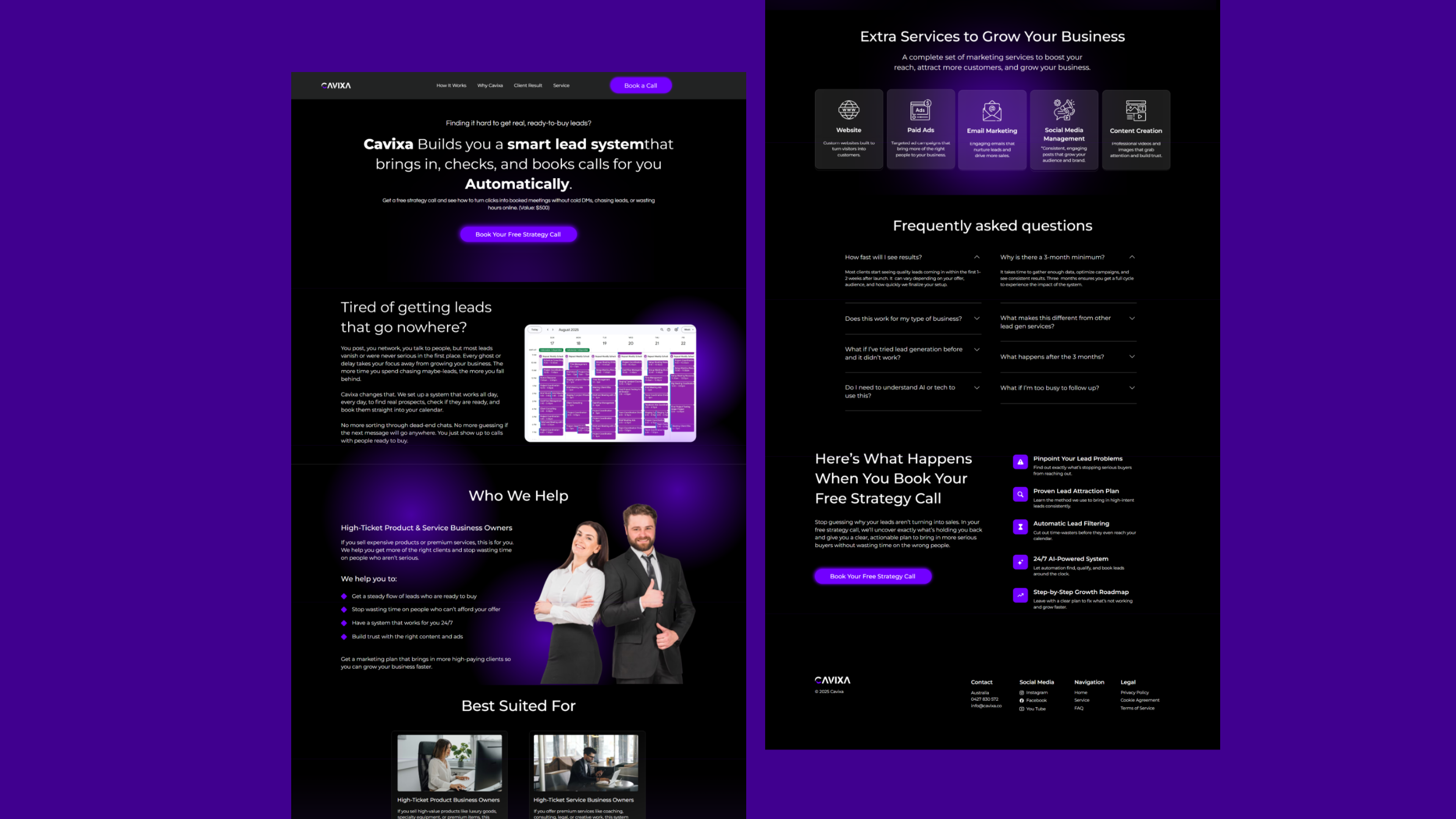 Cavixa | Landing Page