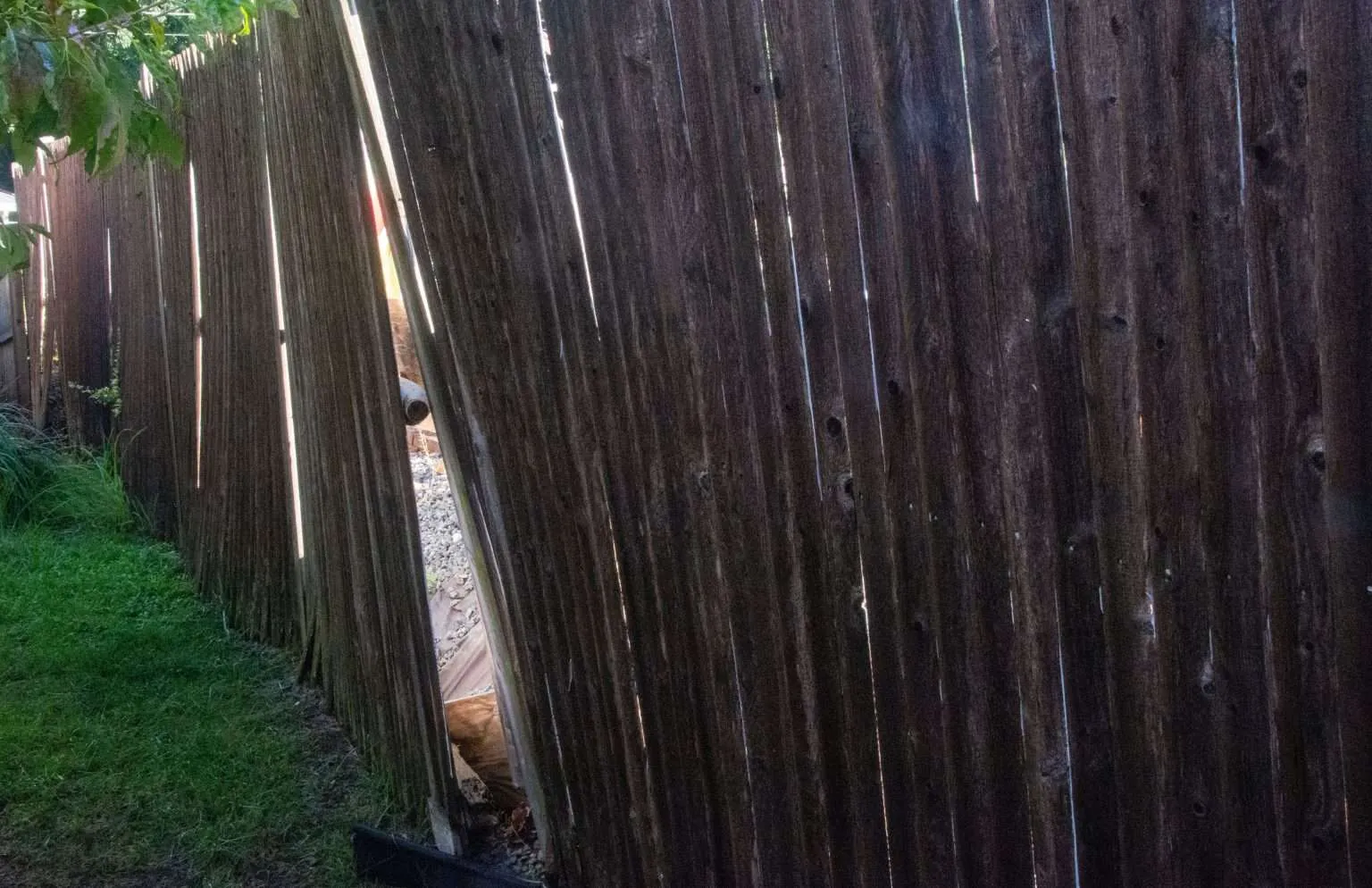leaning fences