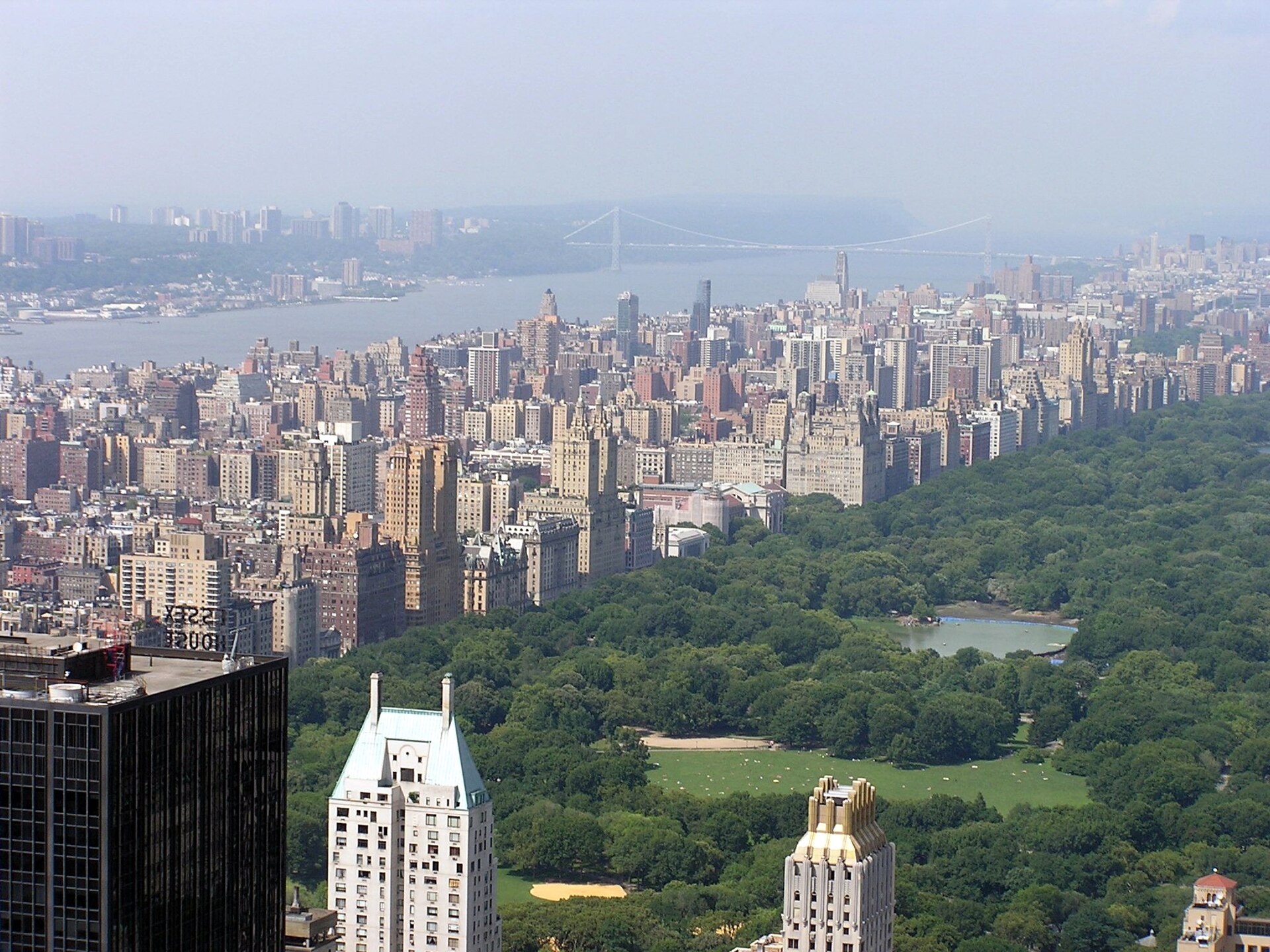 Historic twin-towered apartment buildings along Central Park West