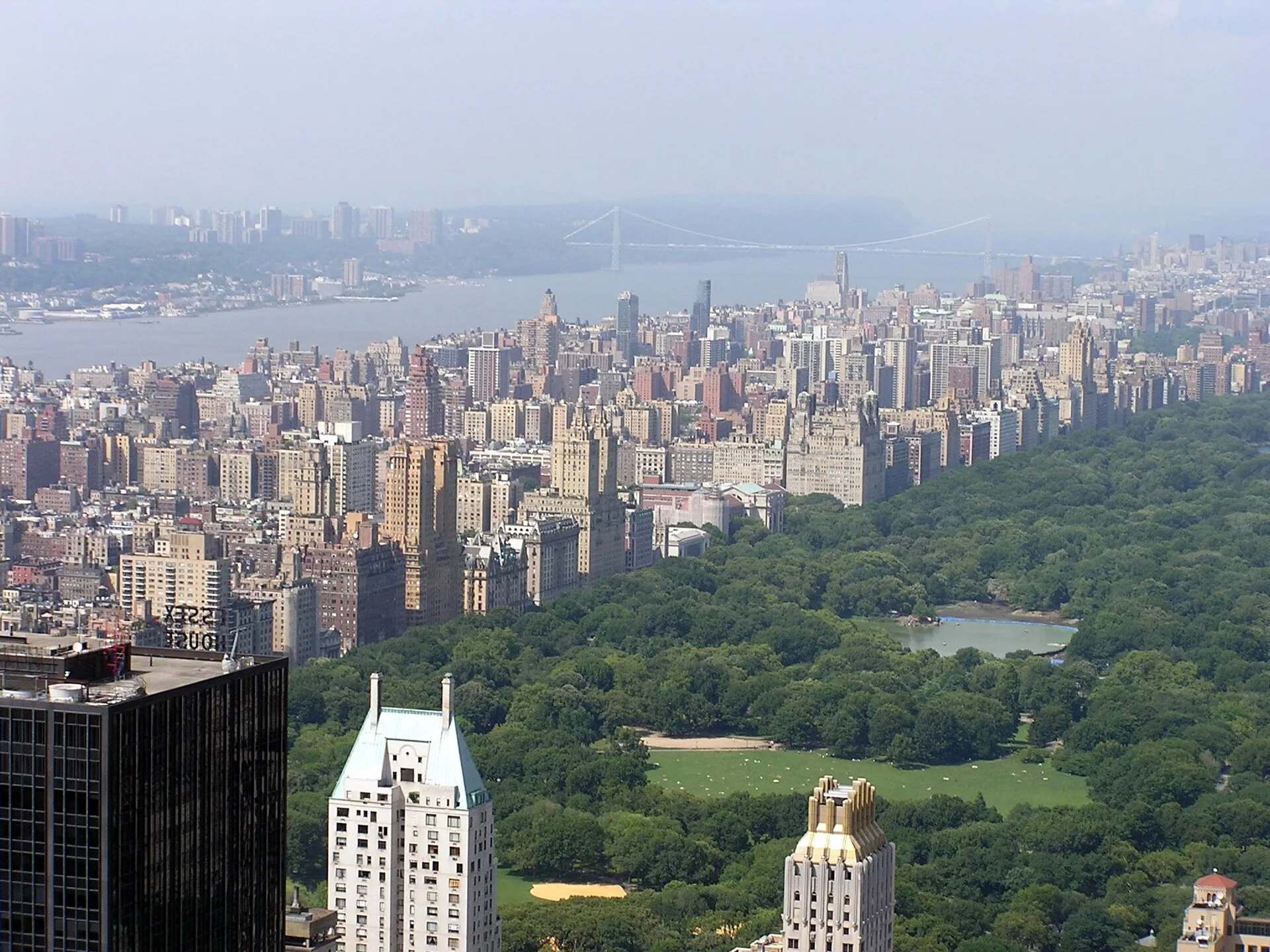 Historic twin-towered apartment buildings along Central Park West