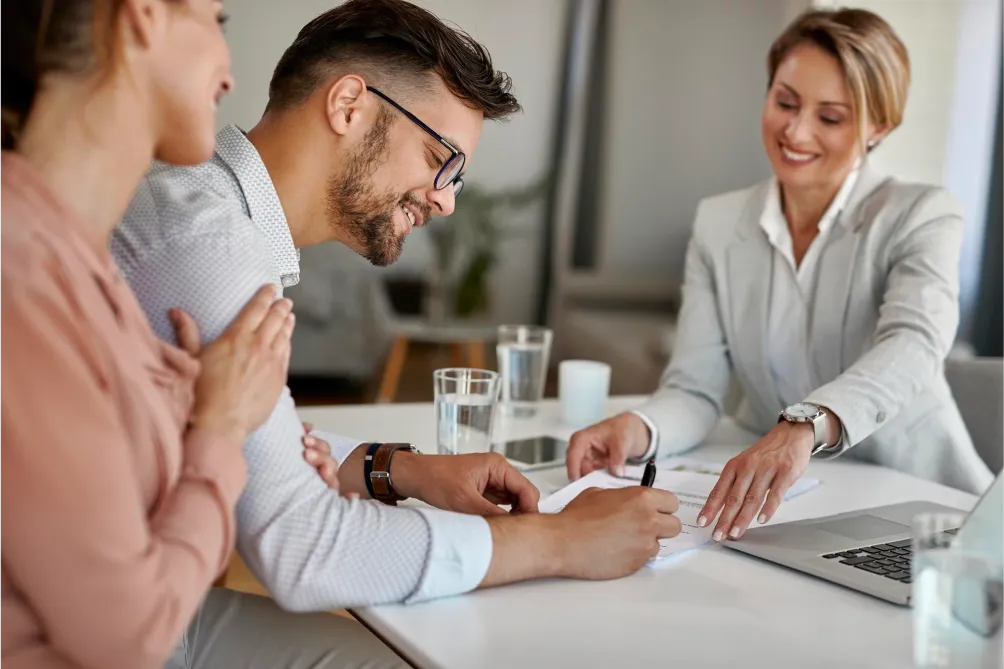 A handshake in business