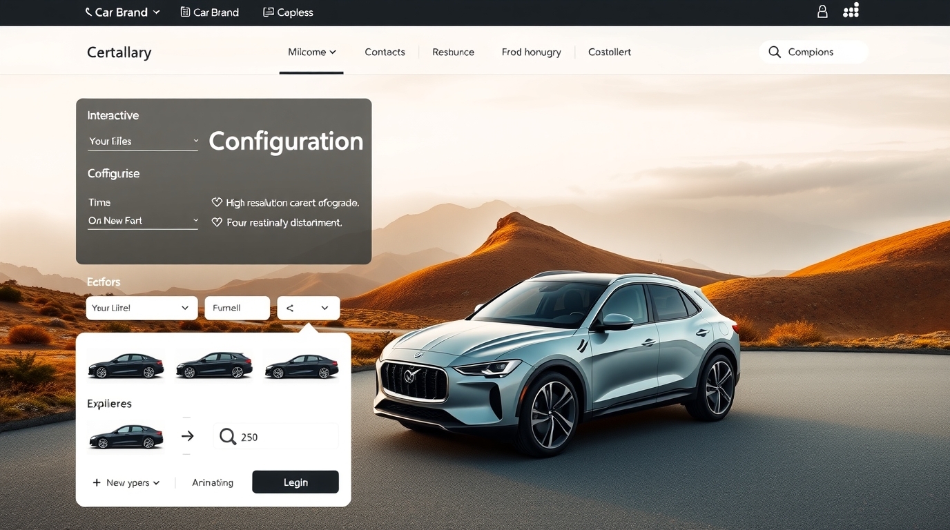custom car website premium