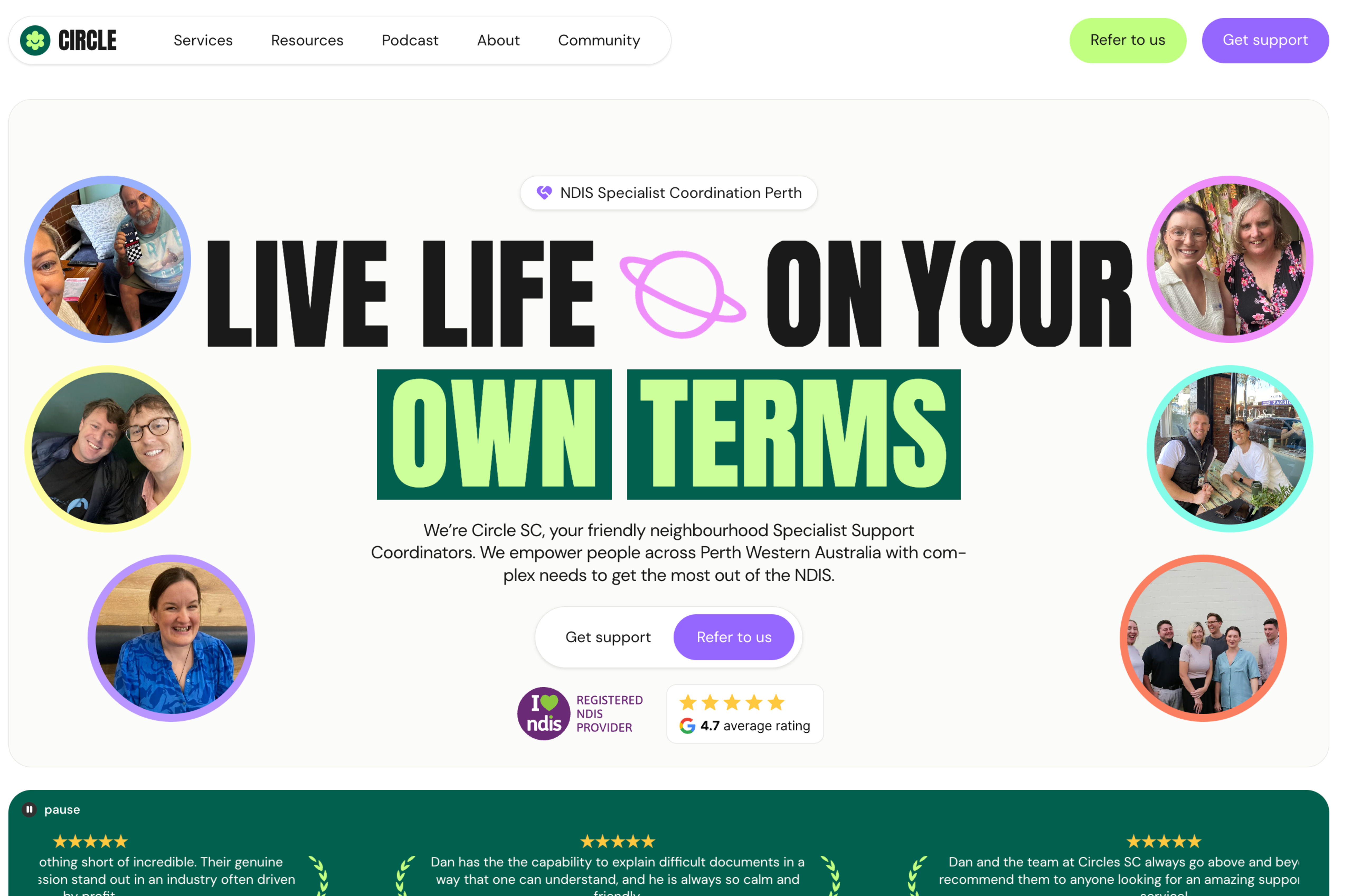 site profile thumbnail