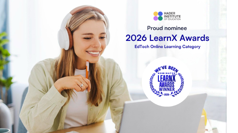 Hader Institute of Education named a 2026 LearnX Awards Nominee