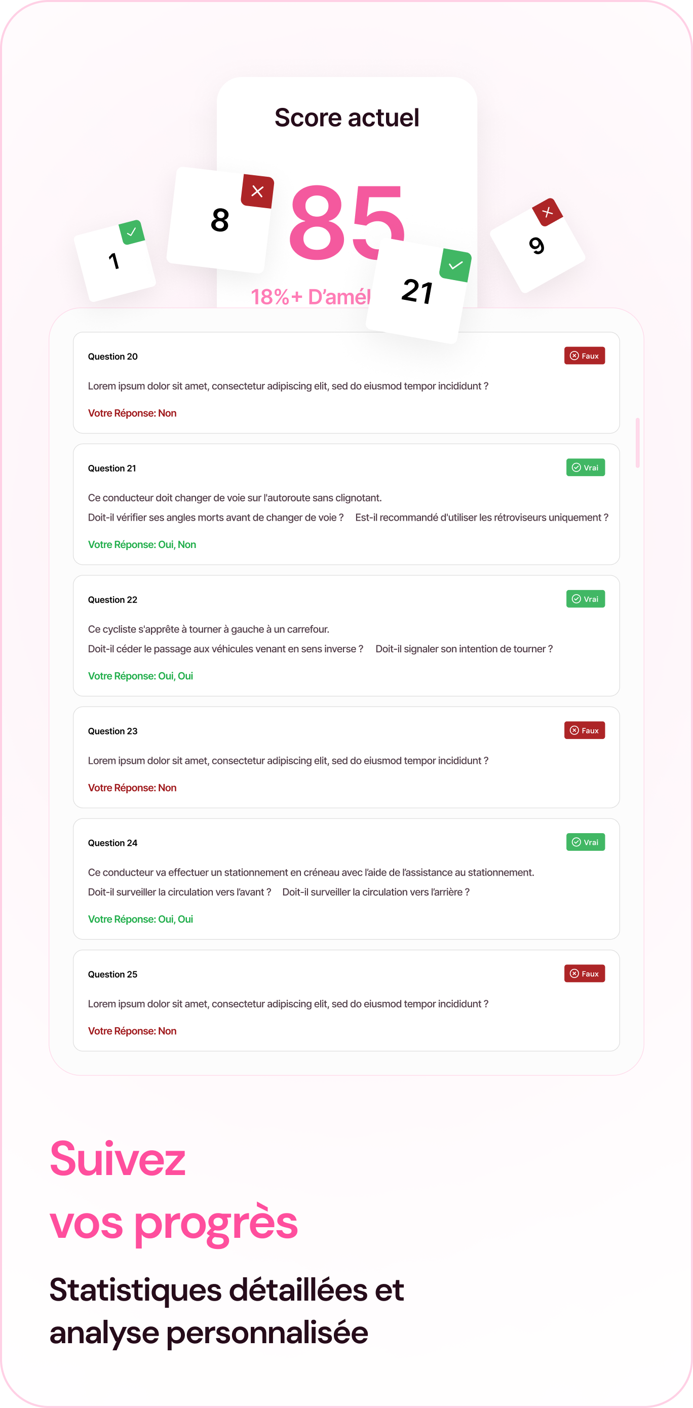 Examen auto-écoles