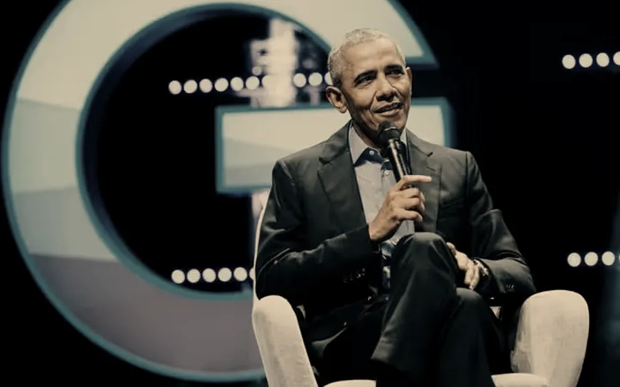 Barack Obama auf der Greator-Bühne