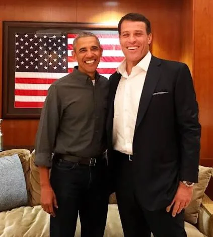 Tony Robbins mit Barack Obama