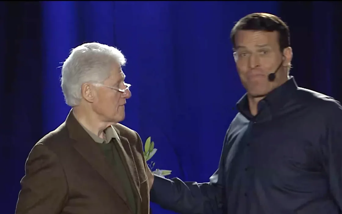 Tony Robbins mit Bill Clinton