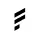 Abstract black and white logo featuring three parallel lines, resembling a stylized letter or symbol.