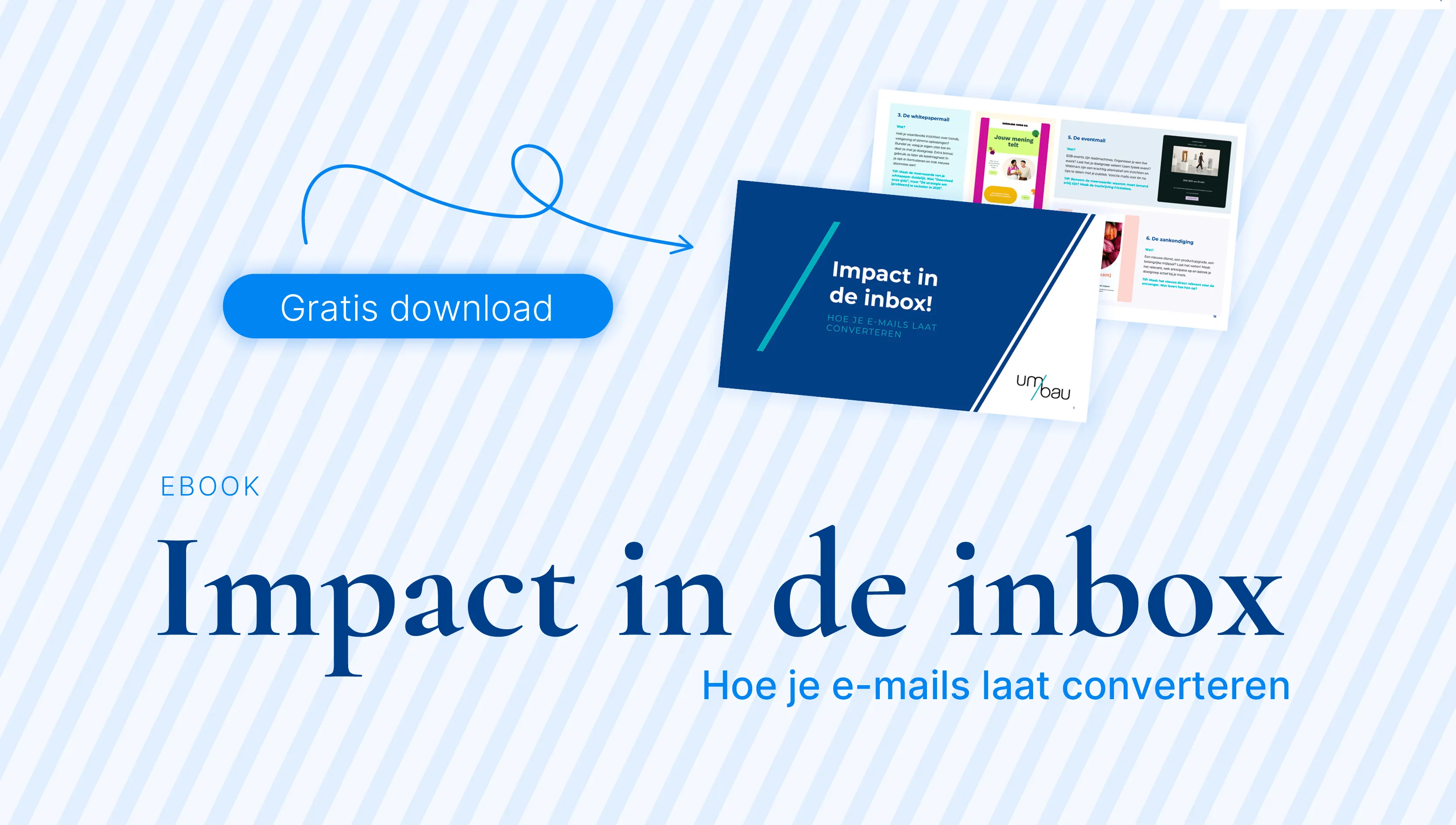 Cover van het Umbau e-book over leadgeneratie in de IT- en technologiesector, met de titel in grote letters en een strakke visuele stijl die technologie en strategie combineert.