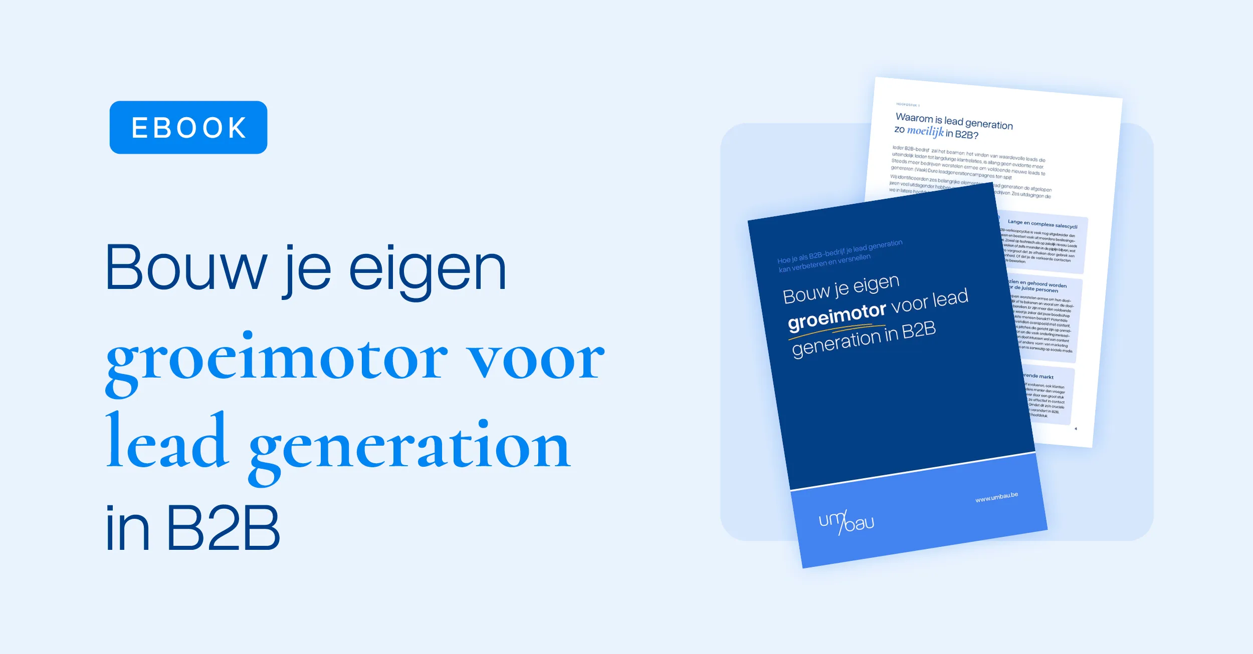 E-book Umbau: Bouw je eigen groeimotor voor lead generation in B2B
