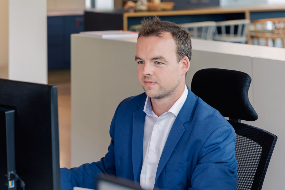 Tijdens je sollicitatieproces ontmoet je onze zaakvoerder, Tanguy.