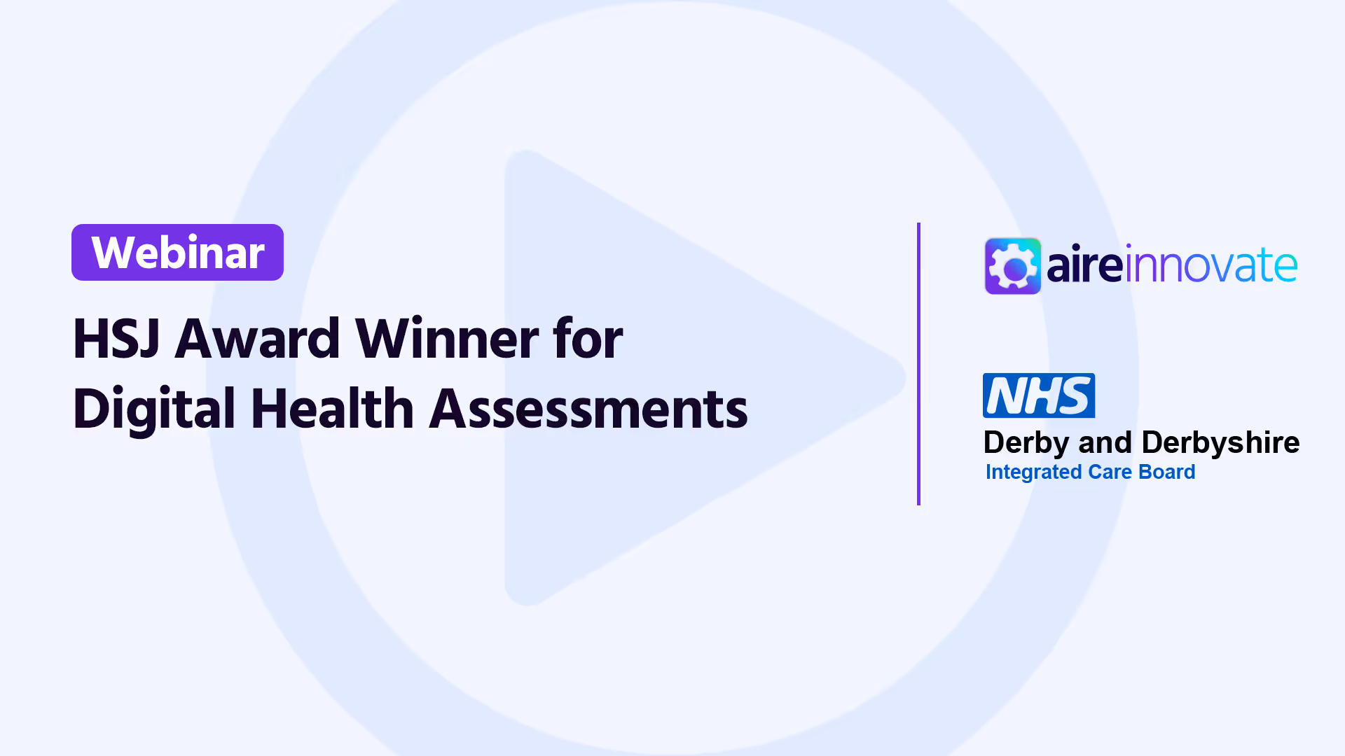 Webinar: HSJ Award Winner for Digital Health Assessments