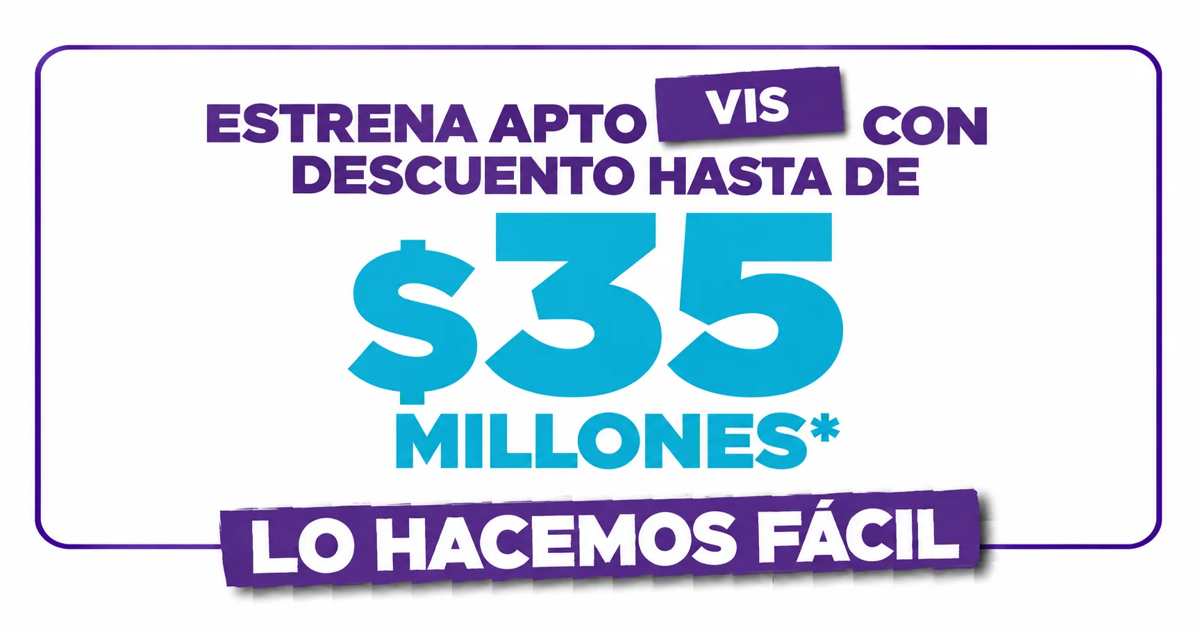 Estrena apartamento VIS con descuento hasta de $35 millones
