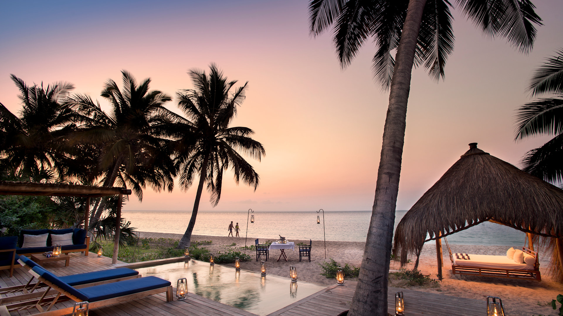 Every suite and villa offers a private plunge pool for cooling off and relaxing with ocean views.