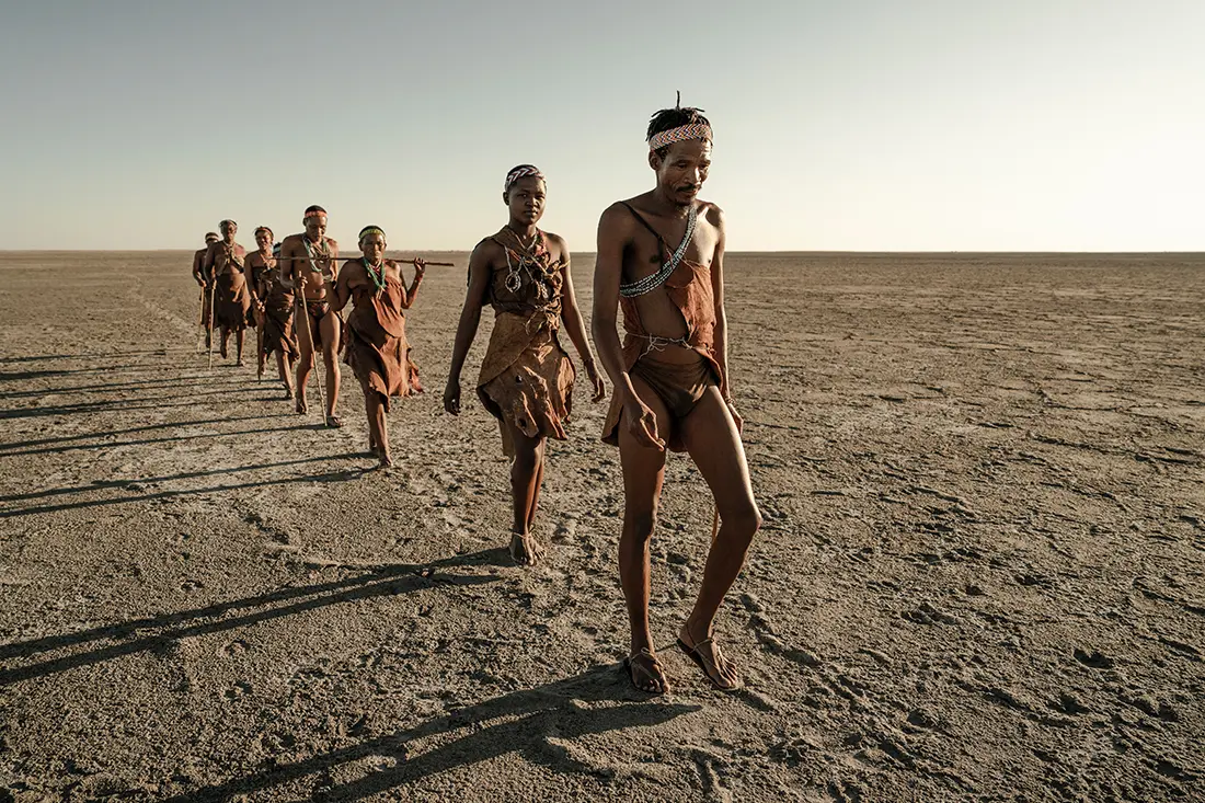 Walk with San guides to learn about desert survival, ancient skills, and stories.