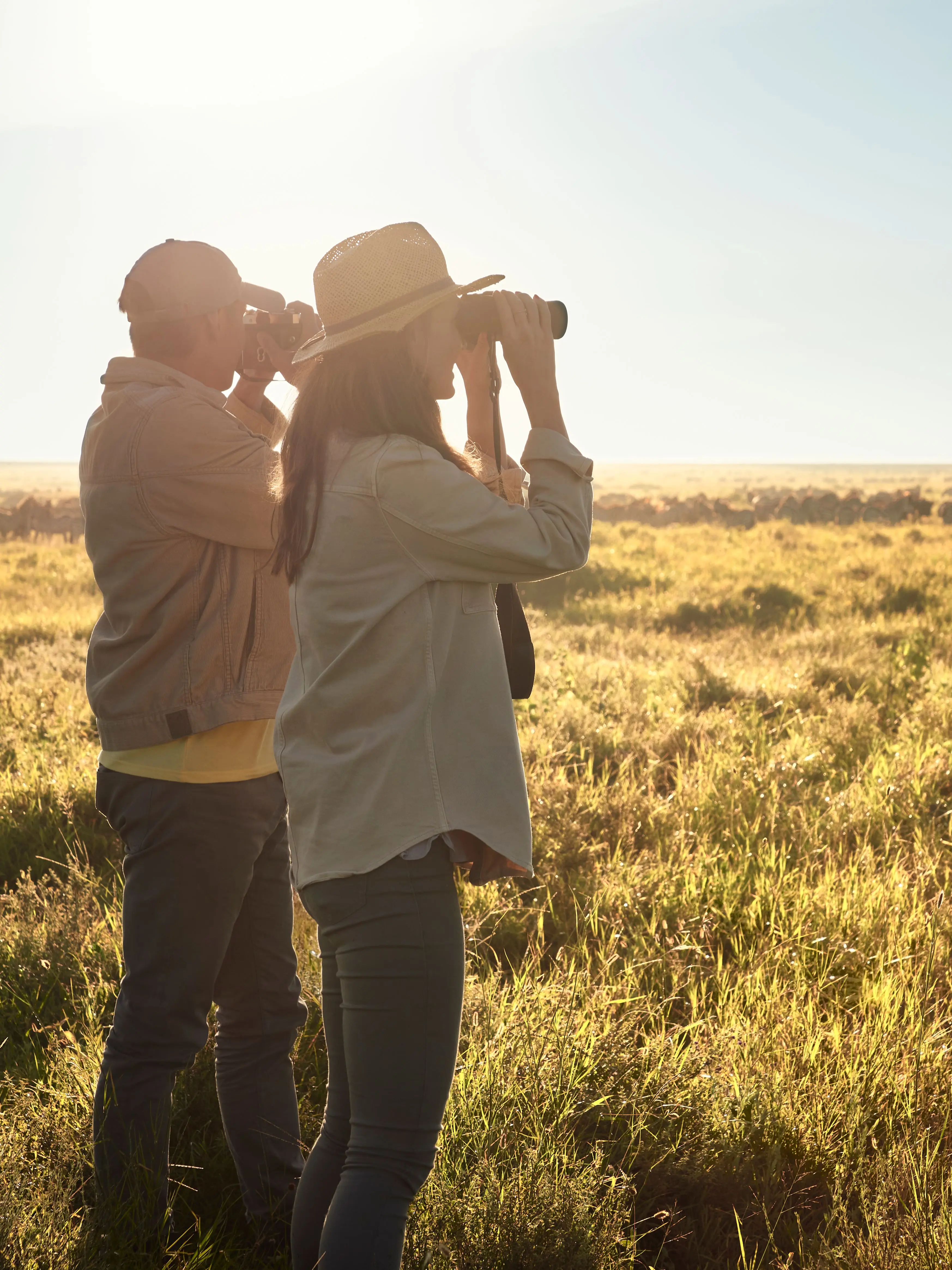 Explore the Serengeti on foot for a true connection with nature.
