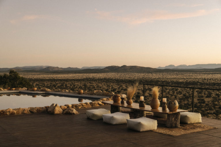 Enjoy sweeping savanna views from the pool and lounge deck, perfect for relaxing between adventures.