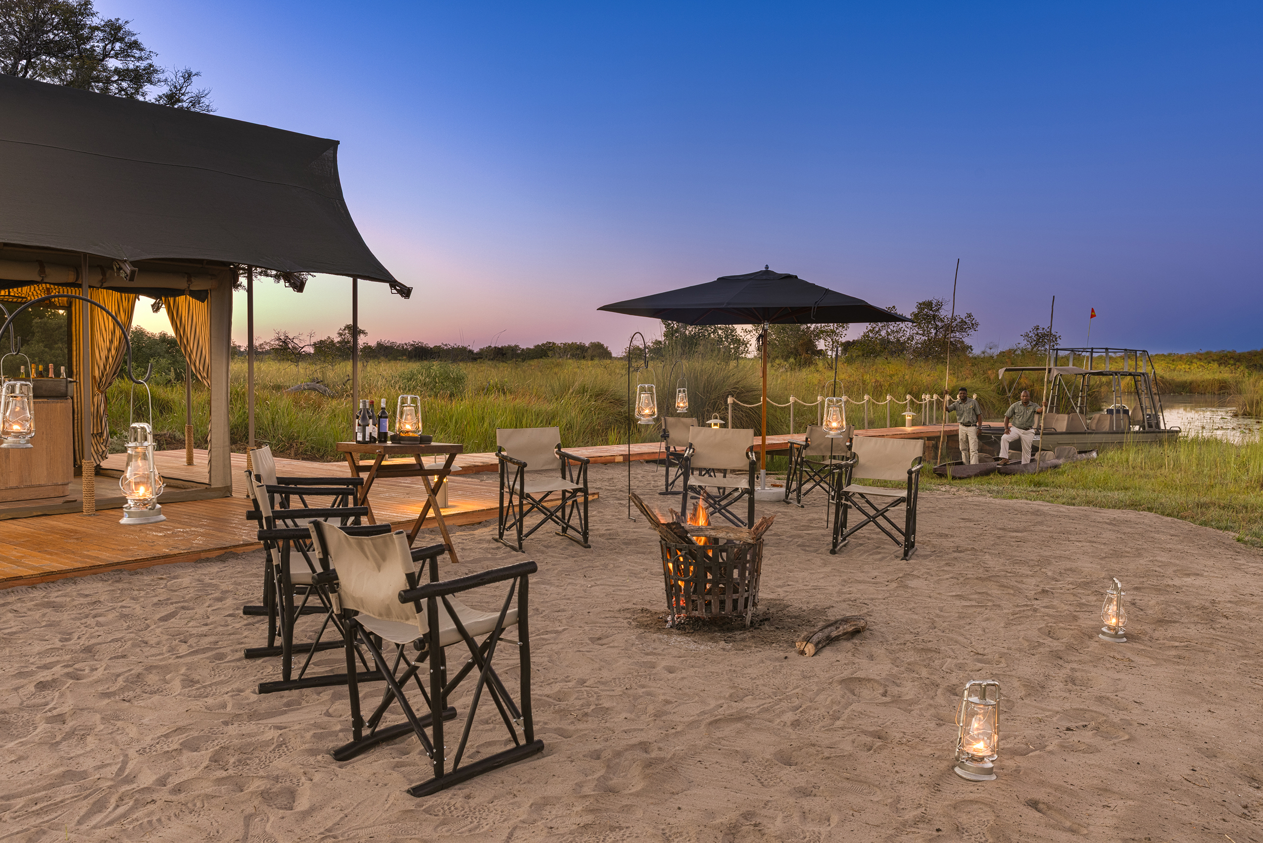 Relax by the camp pool or gather around the fire for stargazing and stories.