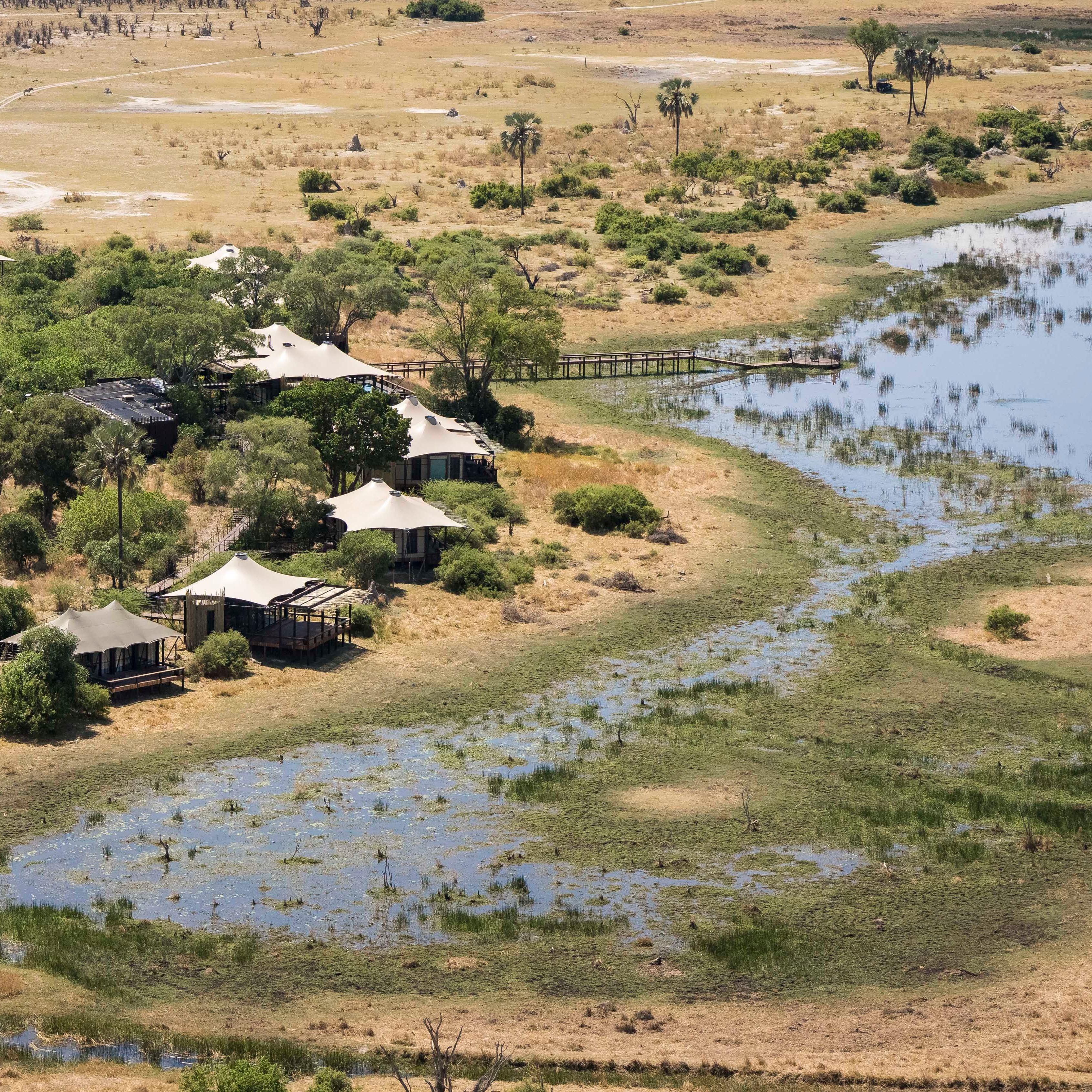 Solar power, sustainable materials, and low-impact design keep the Delta wild and pristine.