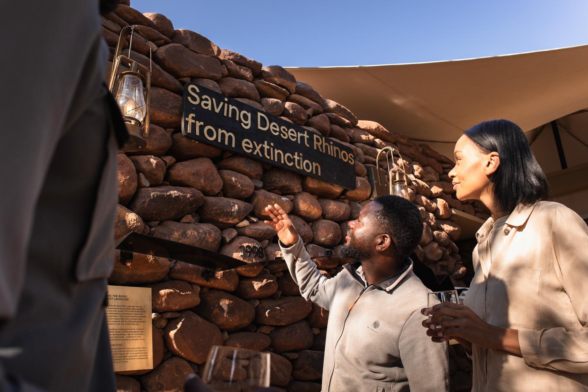 Camp operates off-grid, powered by solar energy and designed for minimal environmental impact.