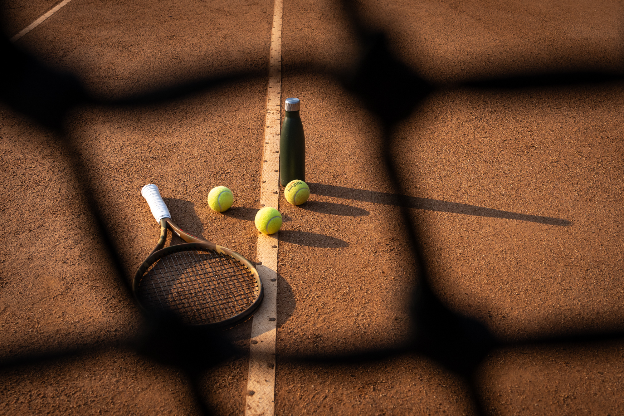 Enjoy a match or keep up your fitness routine with a private gym and full-size tennis court.