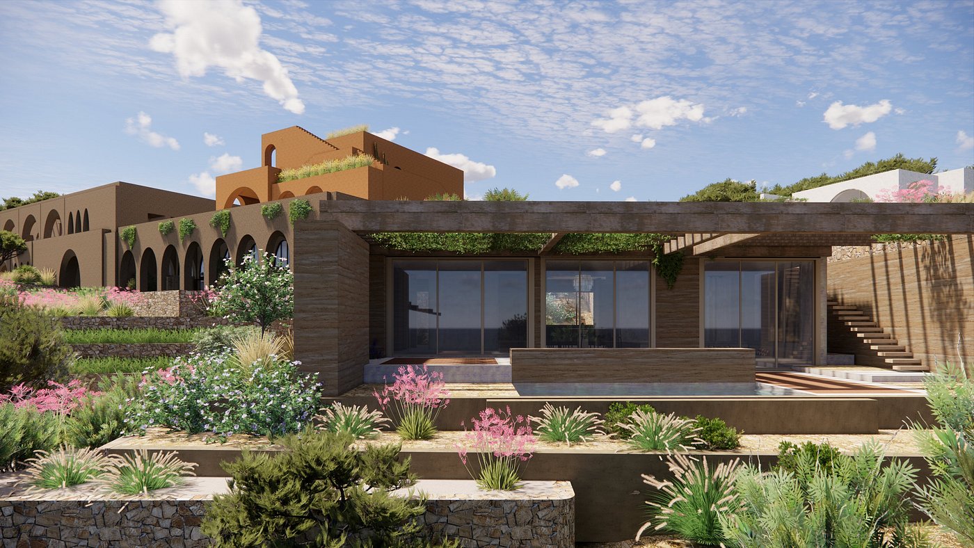 Each room and suite is thoughtfully designed with organic textures, earthy tones, and natural materials that reflect the spirit of Ibiza’s landscape. Whether you're staying in a Premier Oceanfront Suite or a Loft, the architecture creates a calming, grounded space that blends luxury with intentional simplicity.