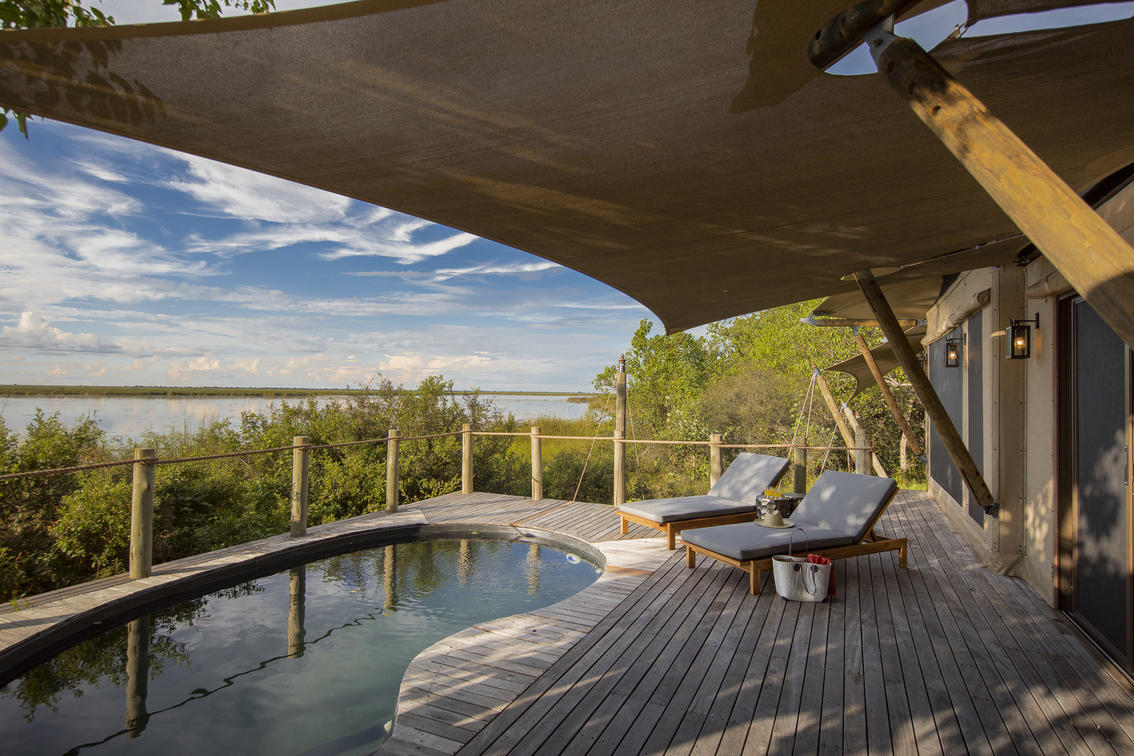 Each ultra-spacious tented suite includes its own private plunge pool.