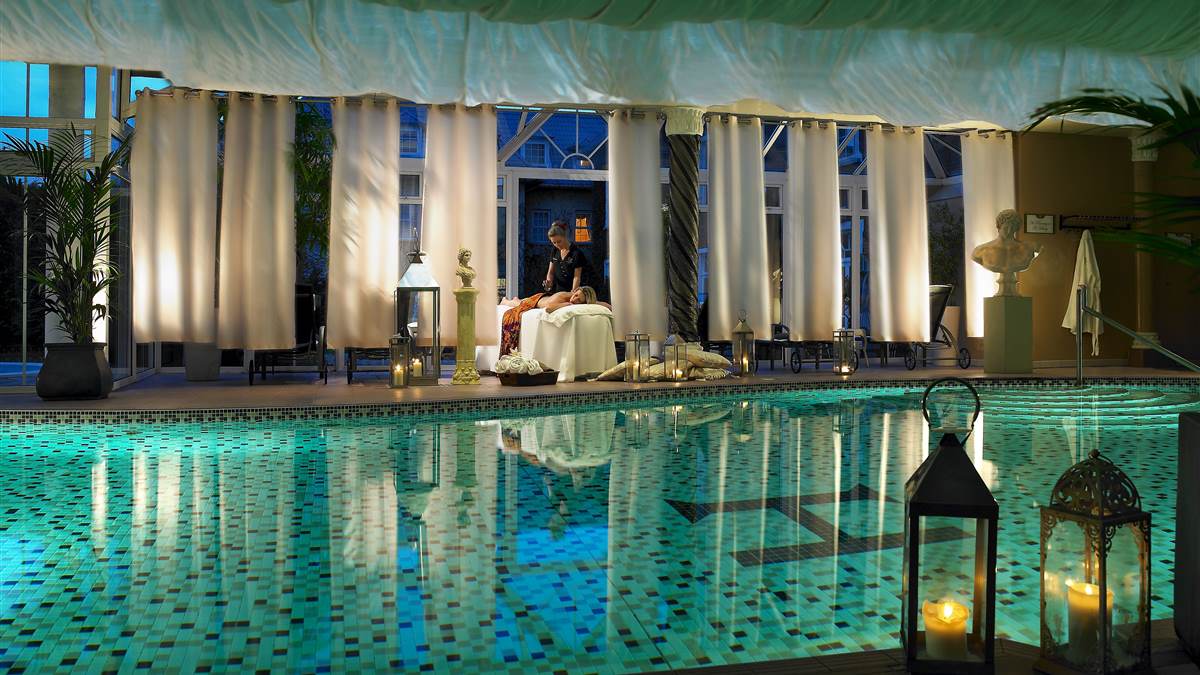 Treat yourself to spa therapies, an indoor pool, outdoor jacuzzi, steam room and relaxation time.
