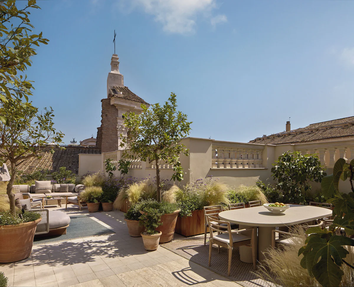 A spectacular setting overlooking Rome's historic skyline.
