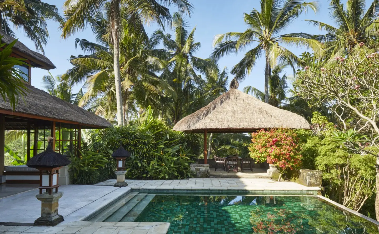 Amandari's villas are defined by space and privacy, with private pools.