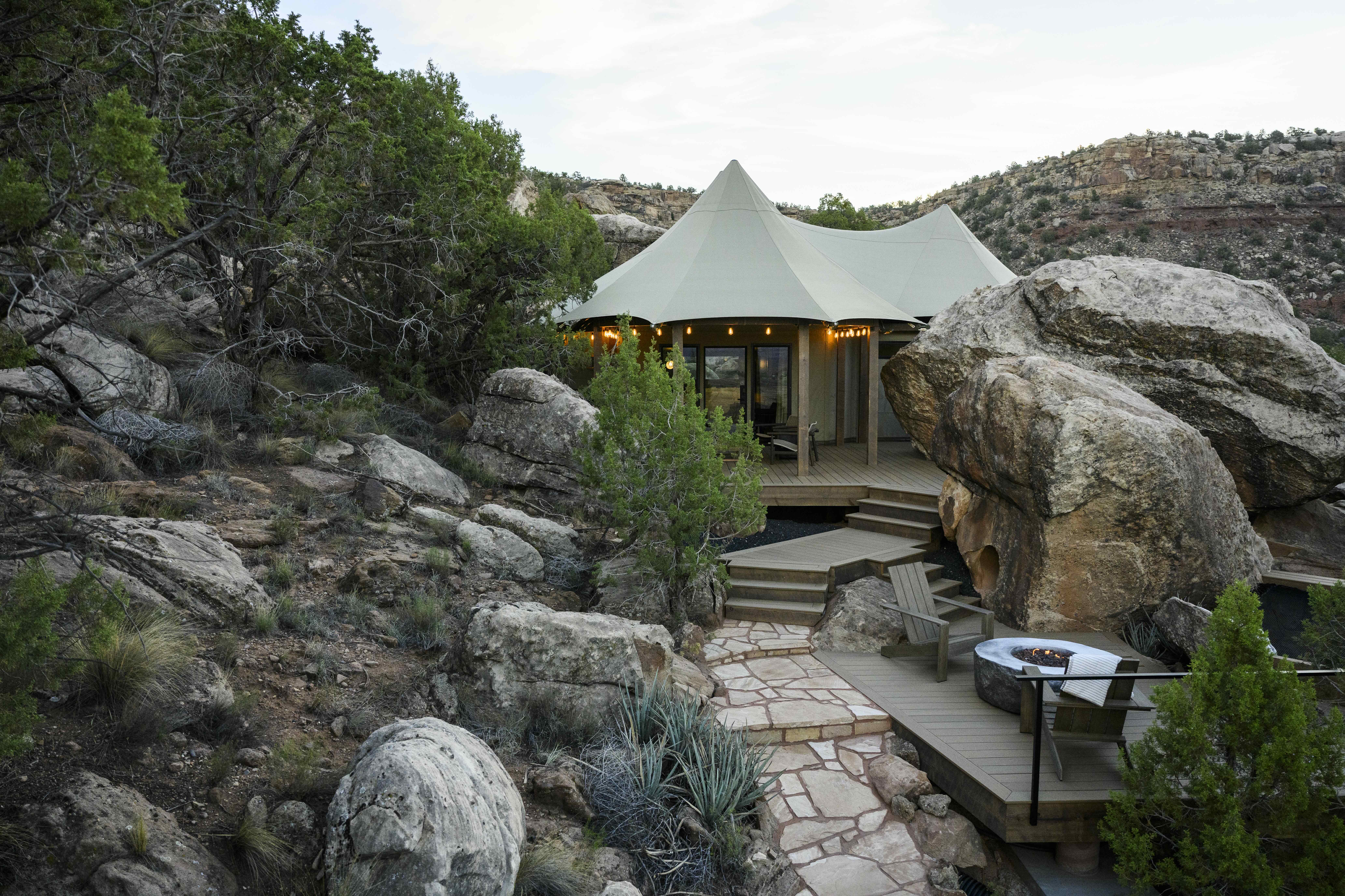 Elevated glamping experiences inspired by adventure travel.
