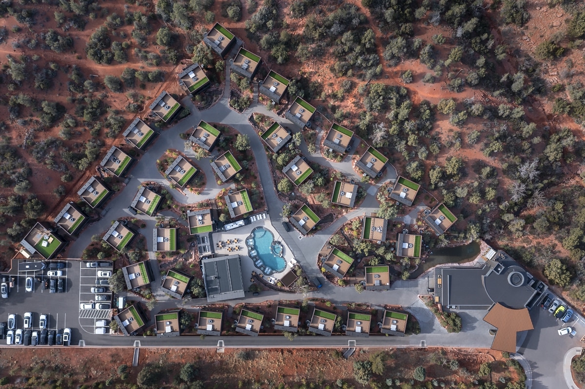 Architecture created around the environment.
