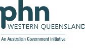 PHN Western Queensland logo with tagline 'An Australian Government Initiative'.