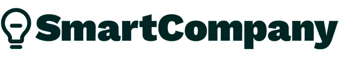 SmartCompany logo with a light bulb icon to the left of the text.