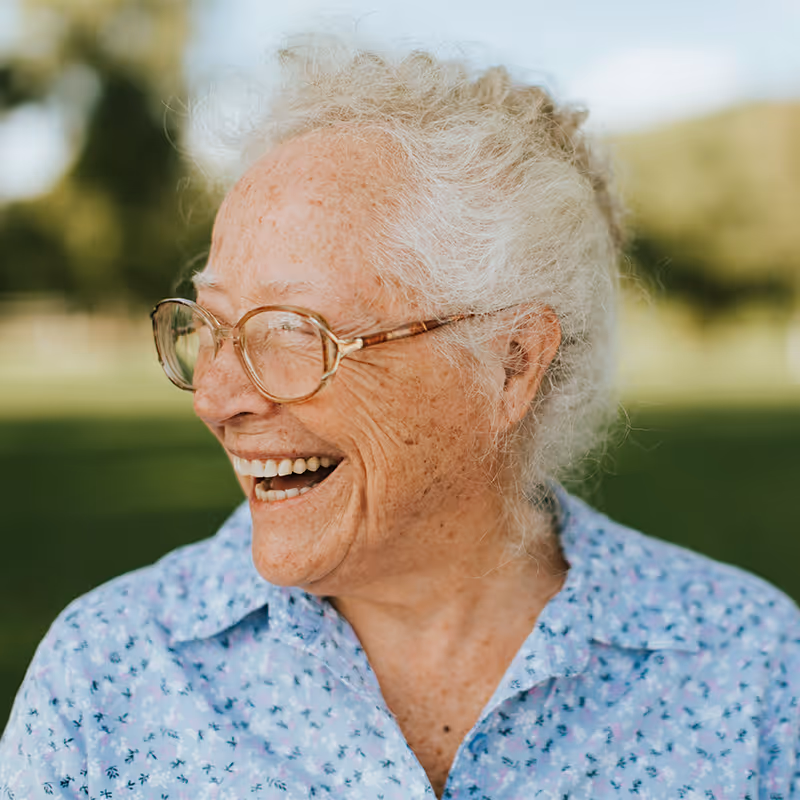 Elderly woman. Clean Slate Clinic client. 