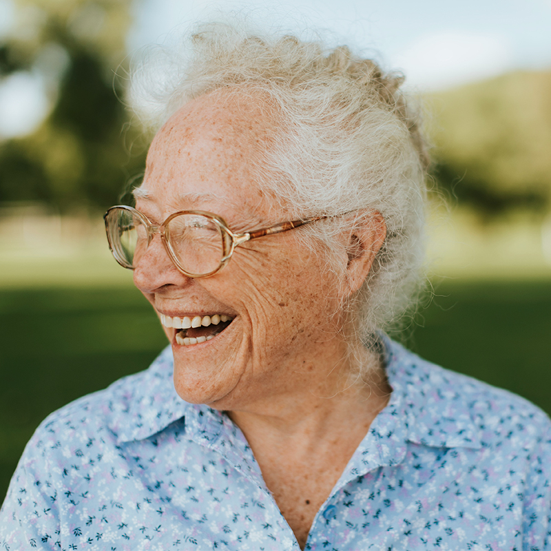 Elderly woman. Clean Slate Clinic client.