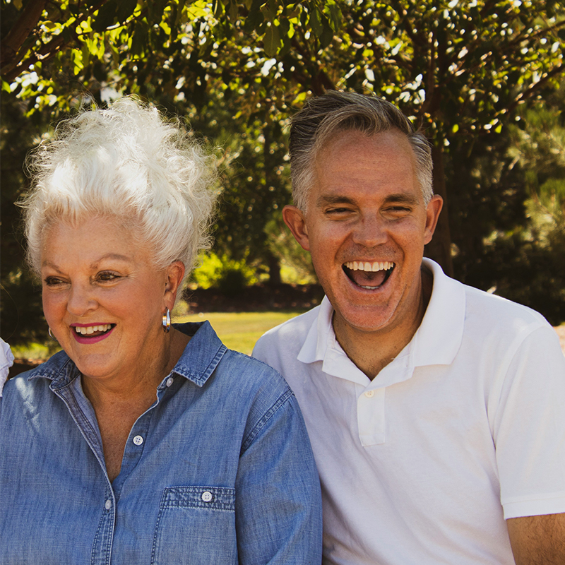 Smiling elderly couple. Clean Slate Clients.