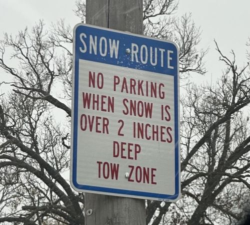 Snow Route - No Parking
