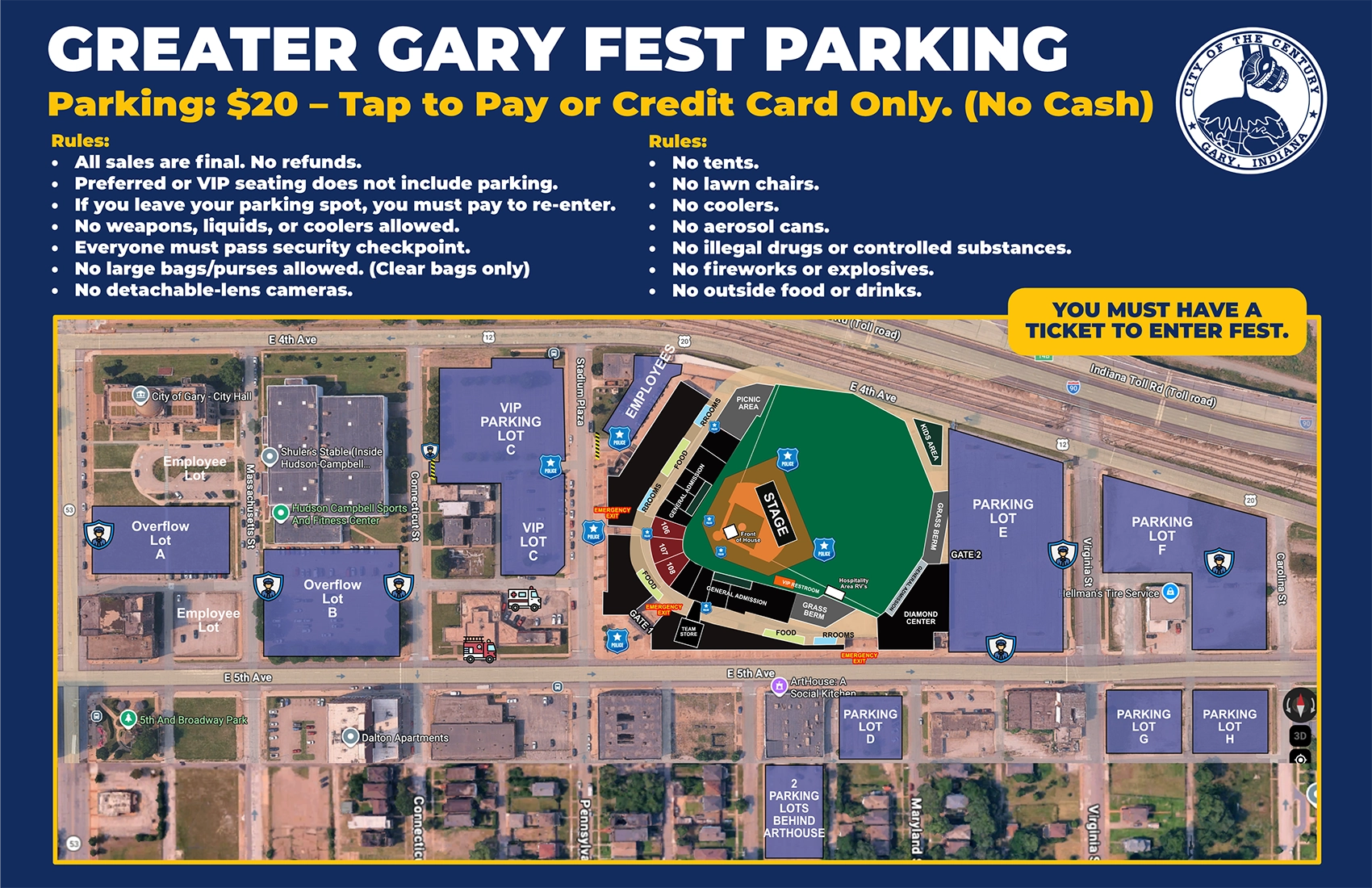Greater Gary Fest Map