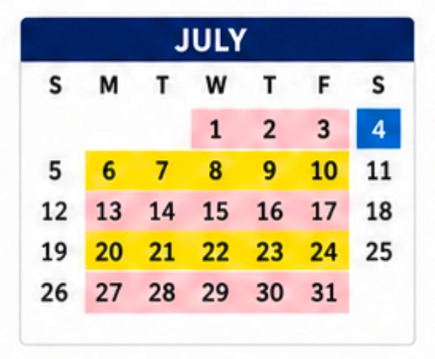 July Collection Dates