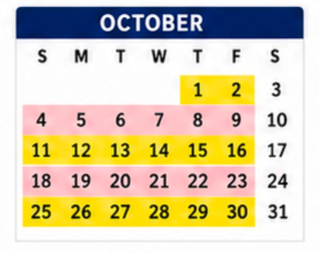 October Collection Dates