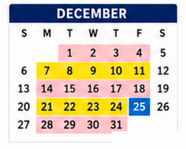 December Collection Dates