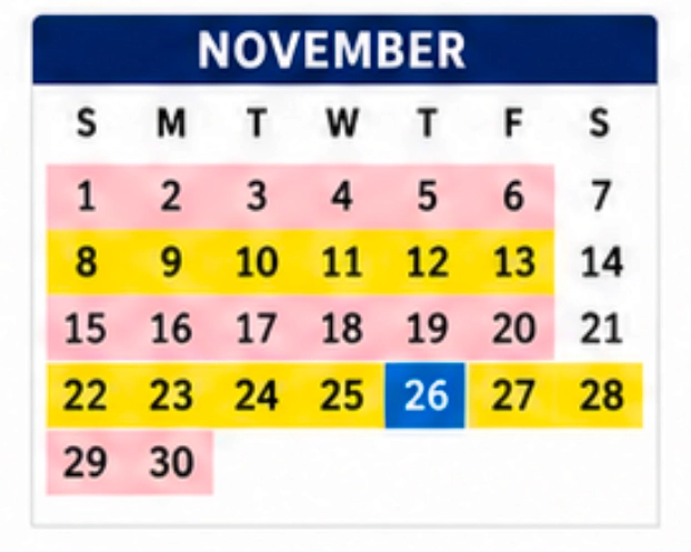 November Collection Dates