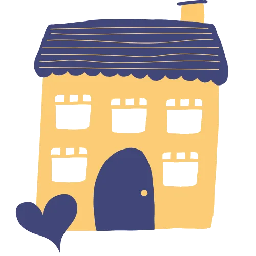 a house with a heart